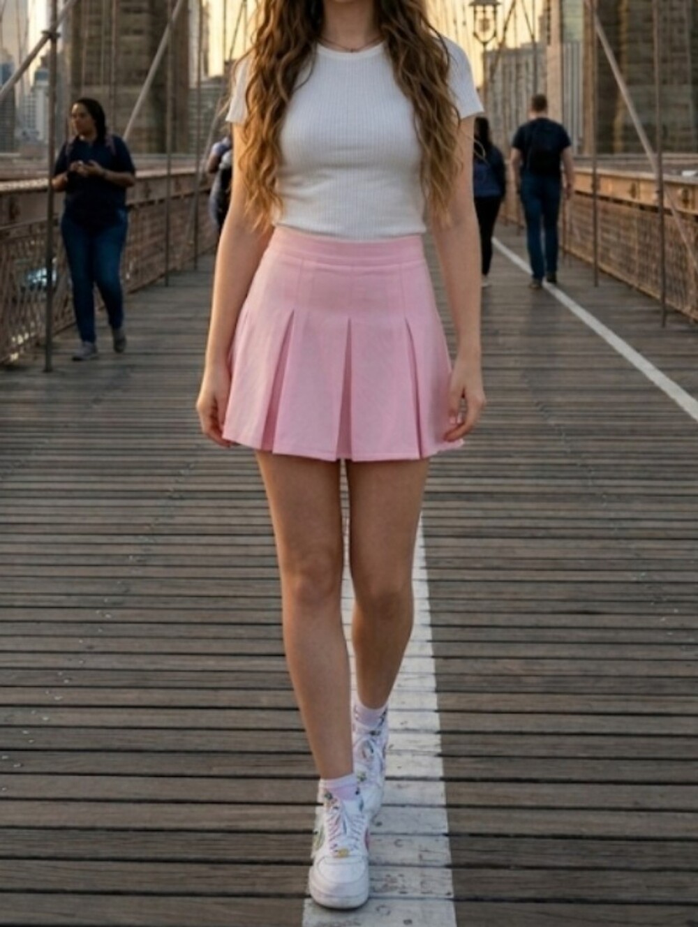 ‼️3 for $30‼️  Forever 21 Light Pink Pleated Mini Skirt